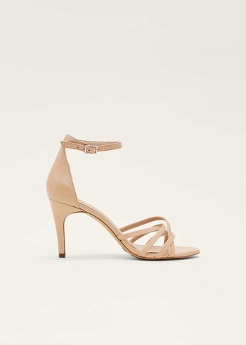 Phase Eight Barely There Heels Beige USA | 4819702-KP